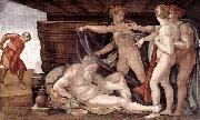 Michelangelo Buonarroti Drunkenness of Noah Germany oil painting artist
